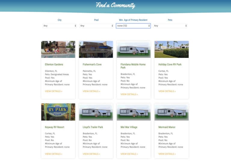 Preowned Manufactured Home Sales Manatee County Florida