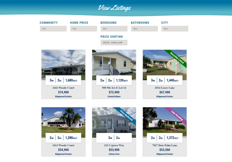 Preowned Manufactured Home Sales Manatee County Florida